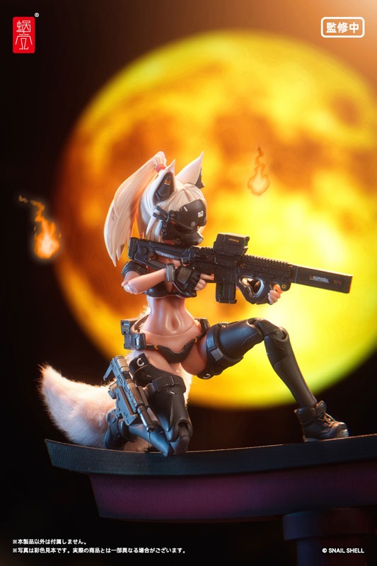 Action Figure 1/12 RA-04 Tactical Fox Mask Fox Girl - Swimsuit Ver. Illustration by Nancou By Snail Shell Studio