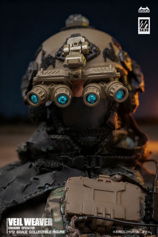 Action Figure 1/12 Black Ops SA-04 Veil Weaver - SALVO Series By HASUKI
