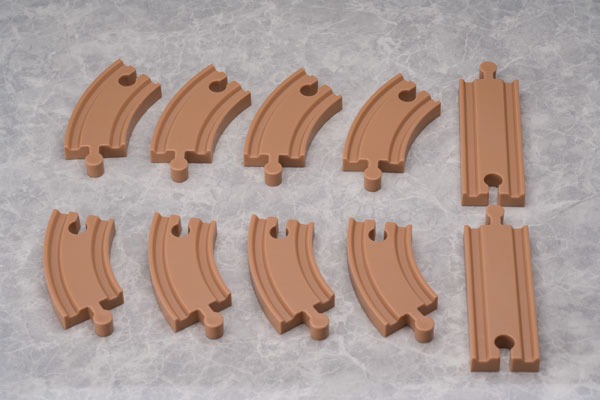 [Set of 6] Yurayura Forest Mini Figure DORO Action Hobby Collection - Goddess of Victory: NIKKE (8cm) & Yurayura Forest Mini Figure Special Dog Park Rail (S, Beige) - Goddess of Victory: NIKKE (8cm)  By Amiami