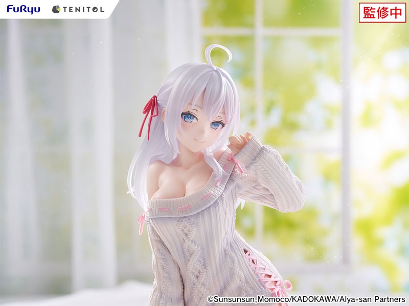 TENITOL BIG Figure Alya / Alisa Mikhailovna Kujou - Knitwear Ver. Tokidoki Bosotto Russia-go de Dereru Tonari no Alya-san By FuRyu
