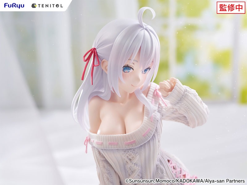 TENITOL BIG Figure Alya / Alisa Mikhailovna Kujou - Knitwear Ver. Tokidoki Bosotto Russia-go de Dereru Tonari no Alya-san By FuRyu