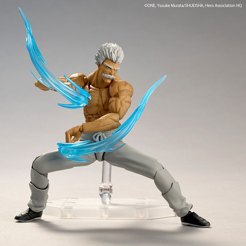 Revoltech Amazing Yamaguchi Action Figure Silver Fang - One Punch Man By Kaiyodo