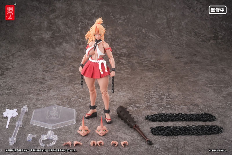 Action Figure 1/12 RPGEX-08 Second Daughter Momiji - Oni Shrine Maiden By Snail Shell Studio