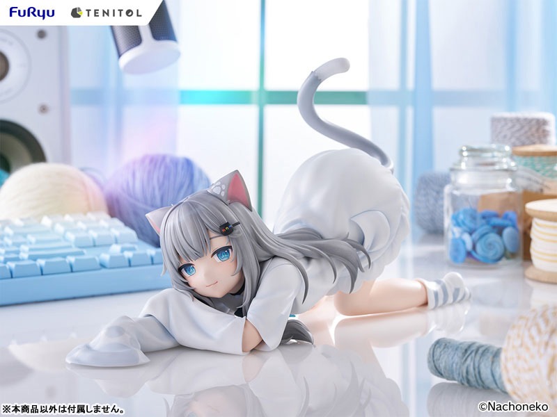 TENITOL BIG Noodle Stopper Figure Nachoneko - Natsuki Nachoneko Channel By FuRyu
