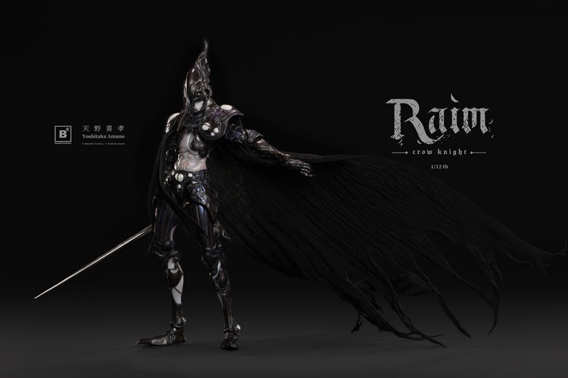 Action Figure 1/12 Raim Crow Knight - Illustration by Amano Yoshitaka By Underverse