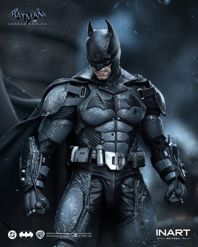 Action Figure 1/12 Batman - Battle Damaged Ver. Batman : Arkham Origins By INART