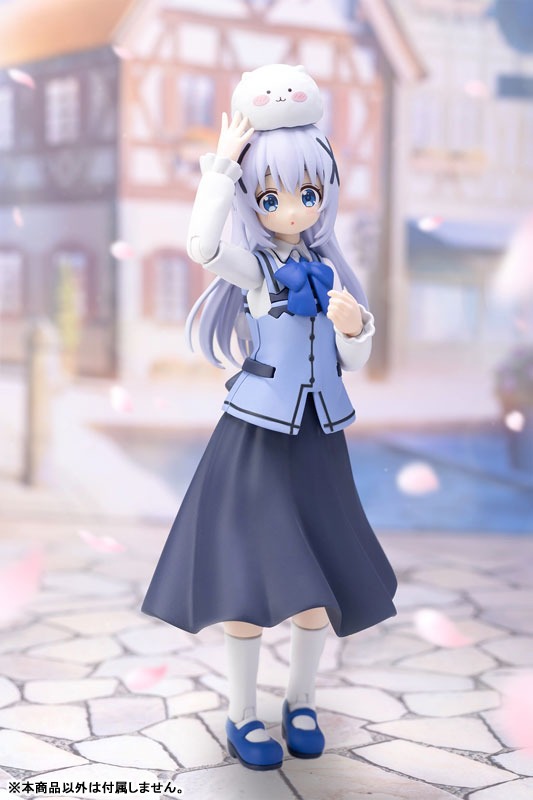 Plafia Plastic Model Kit Kafuu Chino & Tippy - Gochuumon wa Usagi Desu ka? Bloom By PLUM