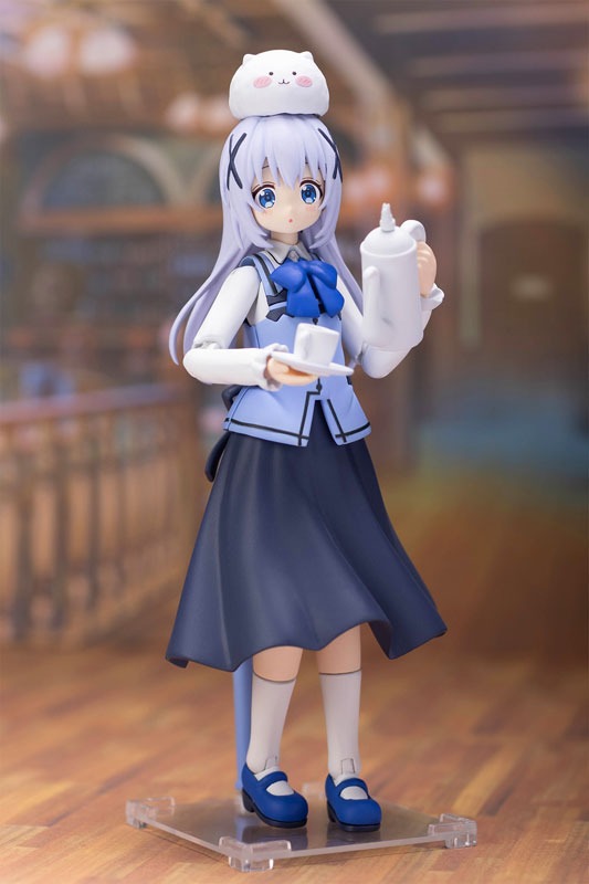 Plafia Plastic Model Kit Kafuu Chino & Tippy - Gochuumon wa Usagi Desu ka? Bloom By PLUM