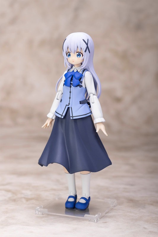 Plafia Plastic Model Kit Kafuu Chino & Tippy - Gochuumon wa Usagi Desu ka? Bloom By PLUM
