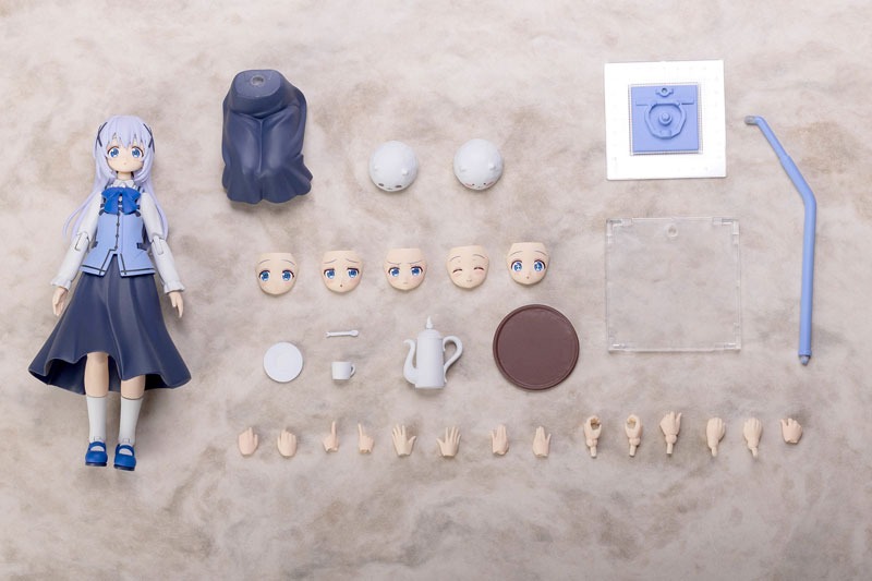 Plafia Plastic Model Kit Kafuu Chino & Tippy - Gochuumon wa Usagi Desu ka? Bloom By PLUM