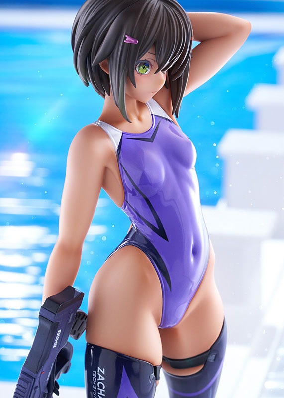 Scaled Figure 1/7 Suieibu no Buchou-chan / Buchou-chan of the Swimming Club - Purple Swimsuit Ver. ARMS NOTE By AMAKUNI