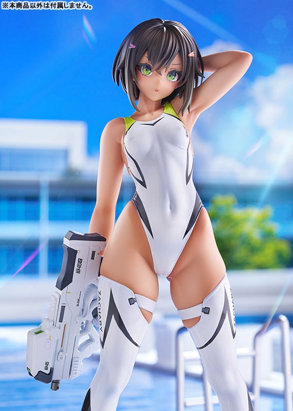 Scaled Figure 1/7 Suieibu no Buchou-chan / Buchou-chan of the Swimming Club - White Swimsuit Ver. ARMS NOTE By AMAKUNI