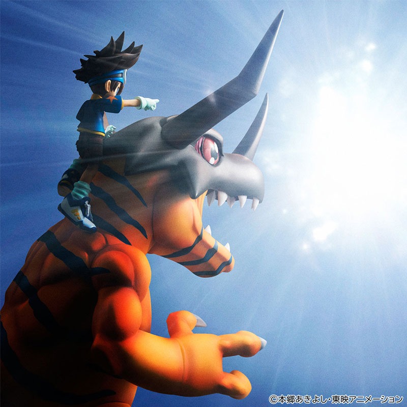 Precious GEM G.E.M. Series Figure Yagami Taichi & Greymon - Digimon Adventure (Re-Release) By MegaHouse