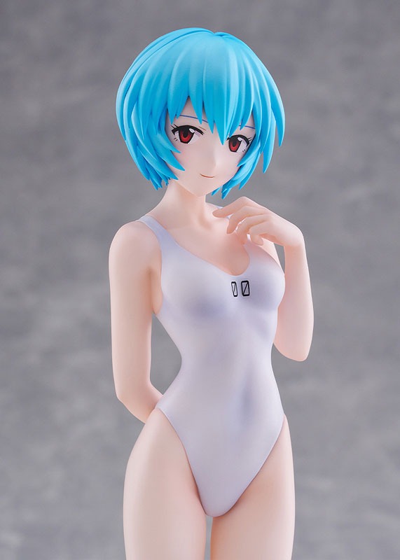 Pop Up Parade Figure L Size Ayanami Rei - Beach Queens One Piece Swimsuit Style Ver. Evangelion By Wave