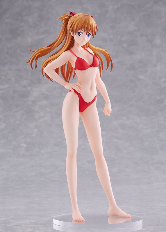 Pop Up Parade Figure L Size Asuka Shikinami Langley - Beach Queens Bikini Style Ver. Evangelion By Wave