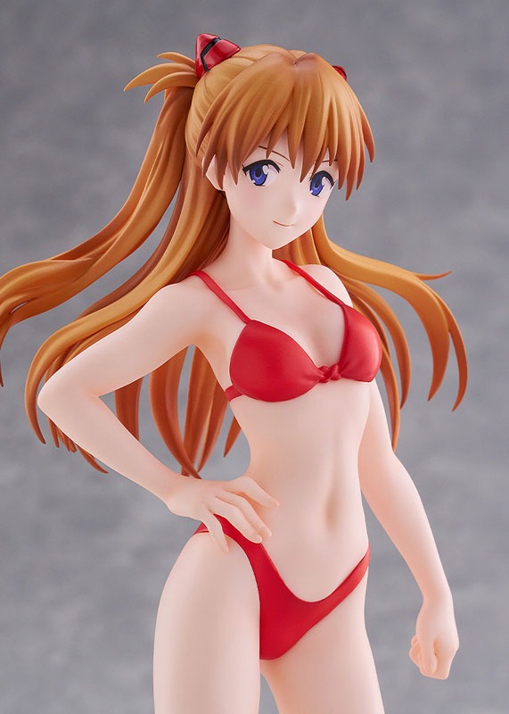 Pop Up Parade Figure L Size Asuka Shikinami Langley - Beach Queens Bikini Style Ver. Evangelion By Wave
