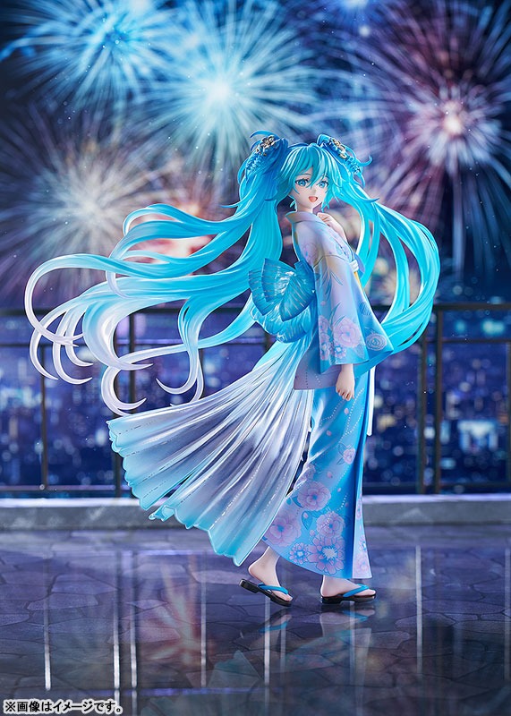 Scaled Figure 1/7 Hatsune Miku - Music & Fire Works Ver. Vocaloid By Good Smile Company