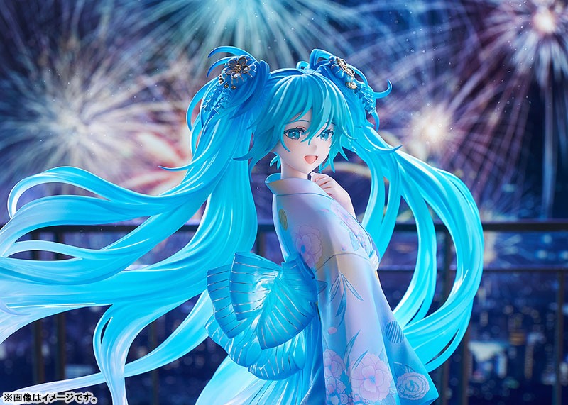Scaled Figure 1/7 Hatsune Miku - Music & Fire Works Ver. Vocaloid By Good Smile Company