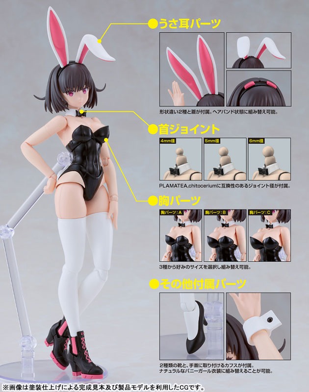 PLAMATEA Model Kit Kerry - Bunny Ver. DF (16cm) By Good Smile Company