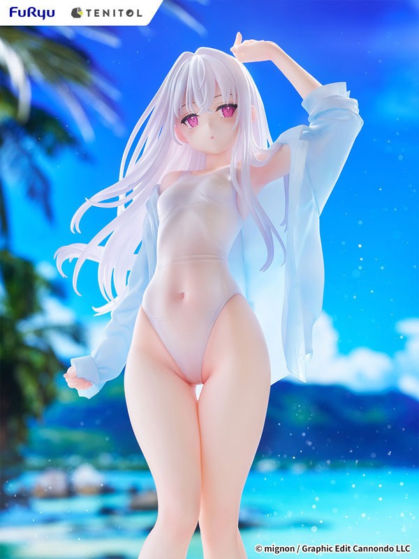 TENITOL TALL Figure Shiro - Swimsuit Ver. Illustration by mignon (30cm) By FuRyu