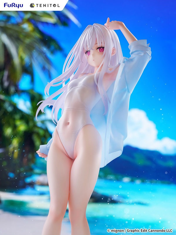 TENITOL TALL Figure Shiro - Swimsuit Ver. Illustration by mignon (30cm) By FuRyu