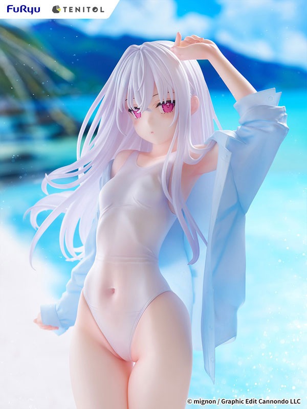TENITOL TALL Figure Shiro - Swimsuit Ver. Illustration by mignon (30cm) By FuRyu