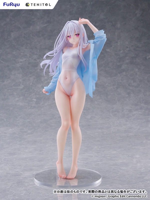 TENITOL TALL Figure Shiro - Swimsuit Ver. Illustration by mignon (30cm) By FuRyu