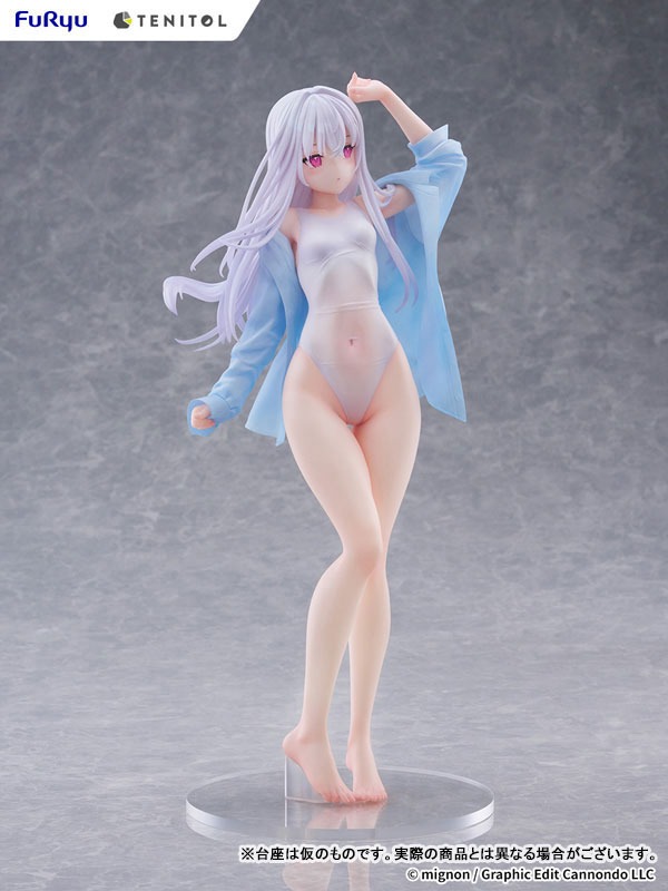 TENITOL TALL Figure Shiro - Swimsuit Ver. Illustration by mignon (30cm) By FuRyu