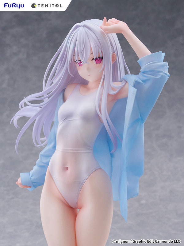 TENITOL TALL Figure Shiro - Swimsuit Ver. Illustration by mignon (30cm) By FuRyu