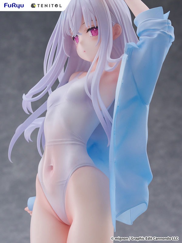 TENITOL TALL Figure Shiro - Swimsuit Ver. Illustration by mignon (30cm) By FuRyu