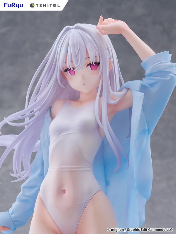 TENITOL TALL Figure Shiro - Swimsuit Ver. Illustration by mignon (30cm) By FuRyu