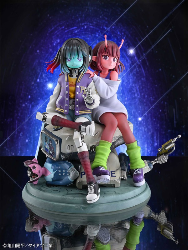 Non Scaled Figure Kujou Chiharu & Kurusu Makina - Milky*Subway / Ginga Tokkyuu Milky☆Subway By Medicos Entertainment
