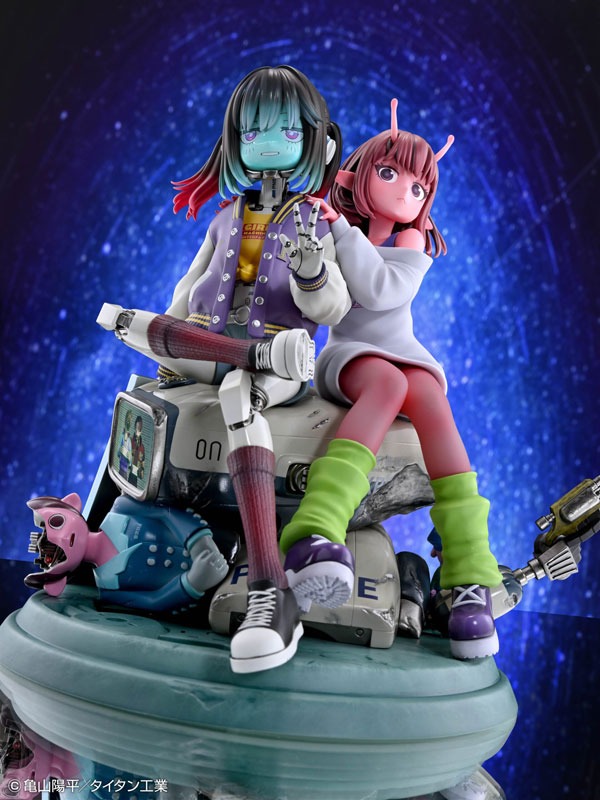 Non Scaled Figure Kujou Chiharu & Kurusu Makina - Milky*Subway / Ginga Tokkyuu Milky☆Subway By Medicos Entertainment