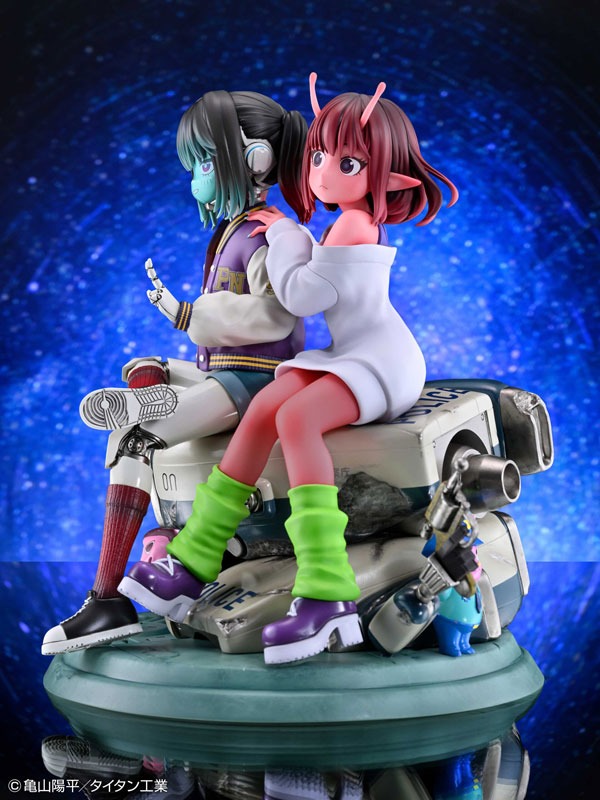 Non Scaled Figure Kujou Chiharu & Kurusu Makina - Milky*Subway / Ginga Tokkyuu Milky☆Subway By Medicos Entertainment