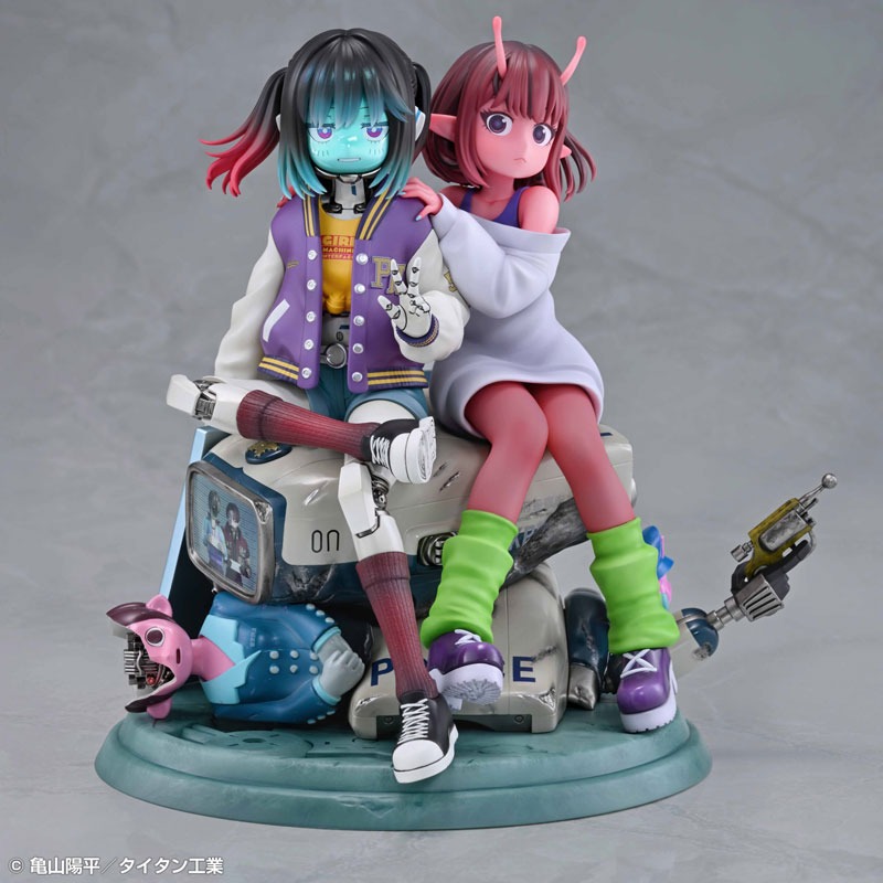 Non Scaled Figure Kujou Chiharu & Kurusu Makina - Milky*Subway / Ginga Tokkyuu Milky☆Subway By Medicos Entertainment