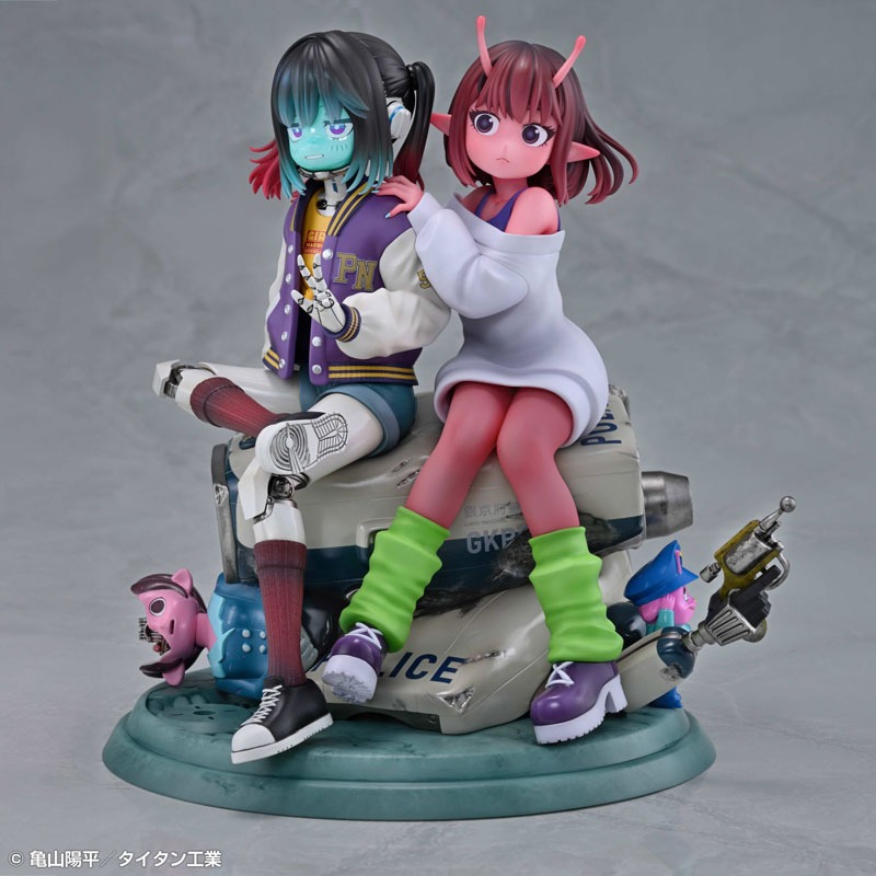 Non Scaled Figure Kujou Chiharu & Kurusu Makina - Milky*Subway / Ginga Tokkyuu Milky☆Subway By Medicos Entertainment