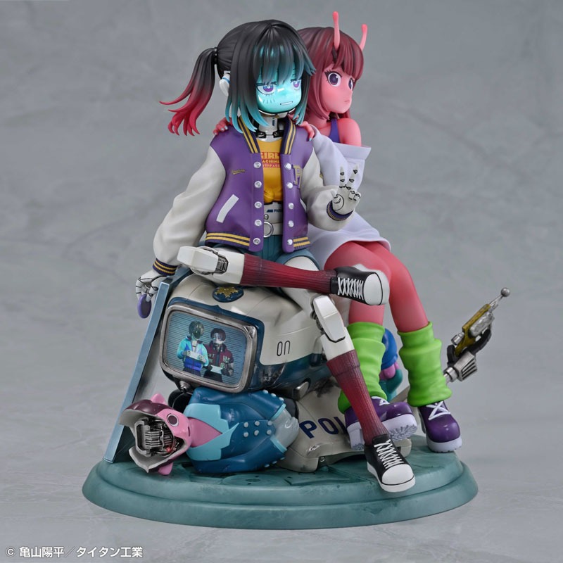 Non Scaled Figure Kujou Chiharu & Kurusu Makina - Milky*Subway / Ginga Tokkyuu Milky☆Subway By Medicos Entertainment