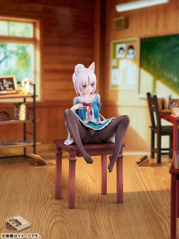 Scaled Figure 1/7 Yoshino Tomotake - Animal Ears School Uniform Ver. Senren Banka (21cm) By Luminous Box