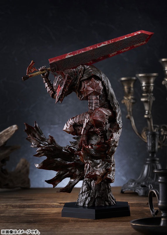 Pop Up Parade Figure L Size Guts - Berserker Armor Bloody Paint Ver. Berserk By Max Factory