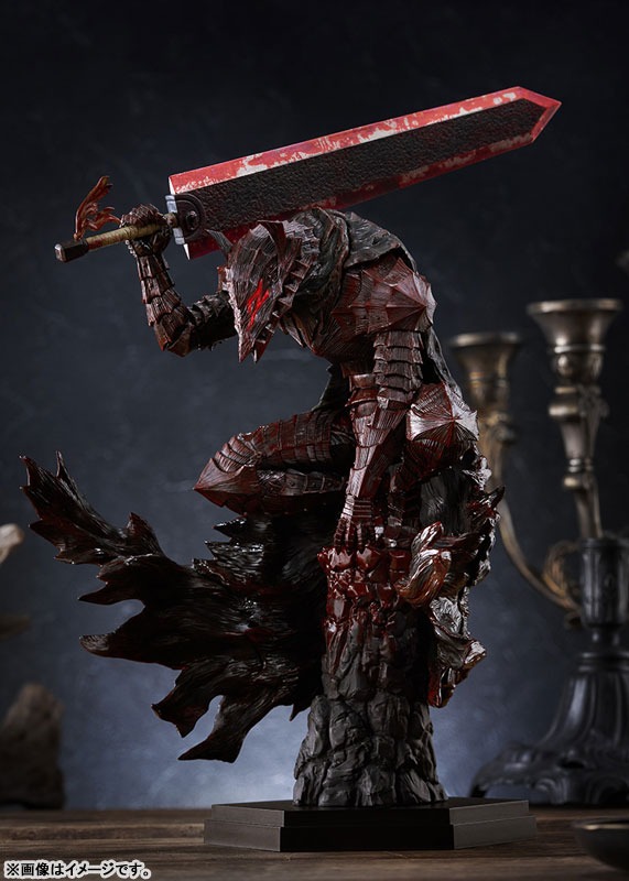 Pop Up Parade Figure L Size Guts - Berserker Armor Bloody Paint Ver. Berserk By Max Factory