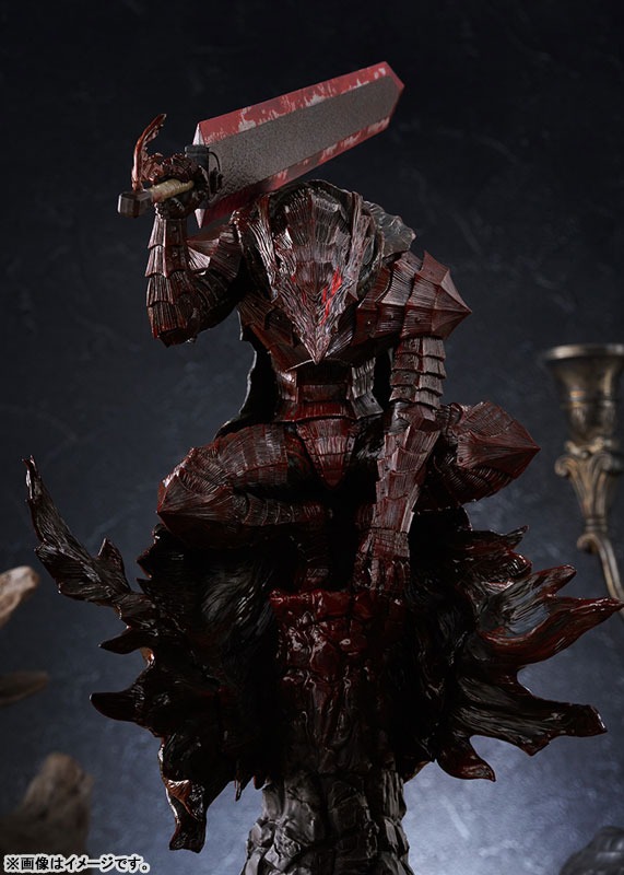Pop Up Parade Figure L Size Guts - Berserker Armor Bloody Paint Ver. Berserk By Max Factory