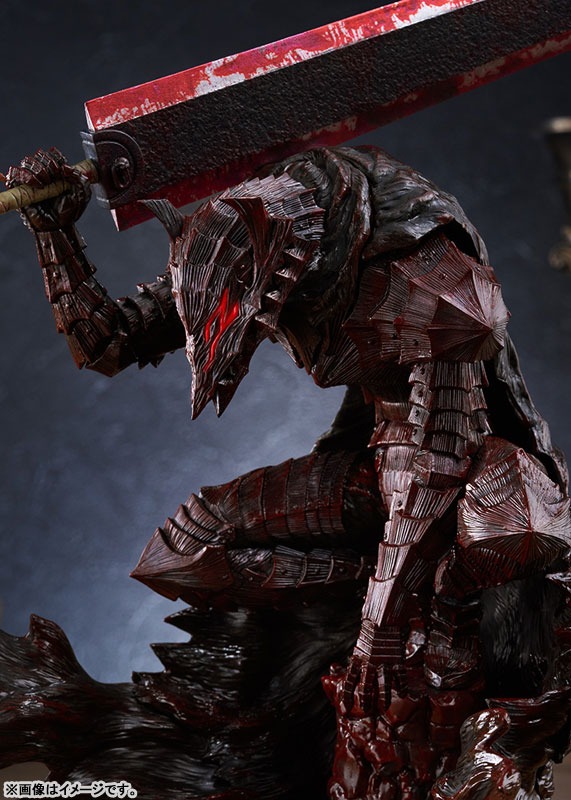 Pop Up Parade Figure L Size Guts - Berserker Armor Bloody Paint Ver. Berserk By Max Factory