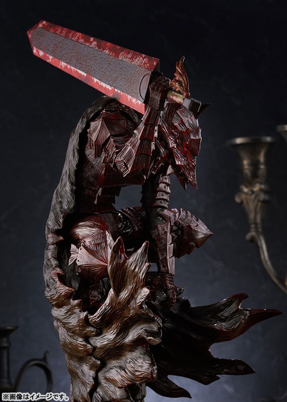 Pop Up Parade Figure L Size Guts - Berserker Armor Bloody Paint Ver. Berserk By Max Factory