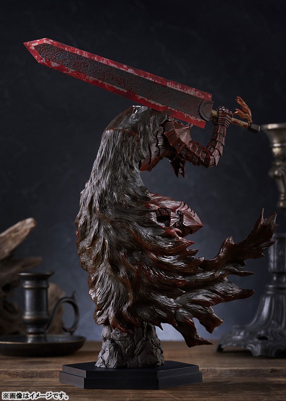 Pop Up Parade Figure L Size Guts - Berserker Armor Bloody Paint Ver. Berserk By Max Factory