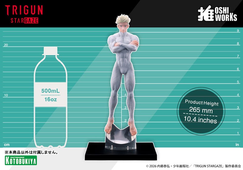 OSHI WORKS Scaled Figure 1/8 Million Knives - TRIGUN STAMPEDE By Kotobukiya