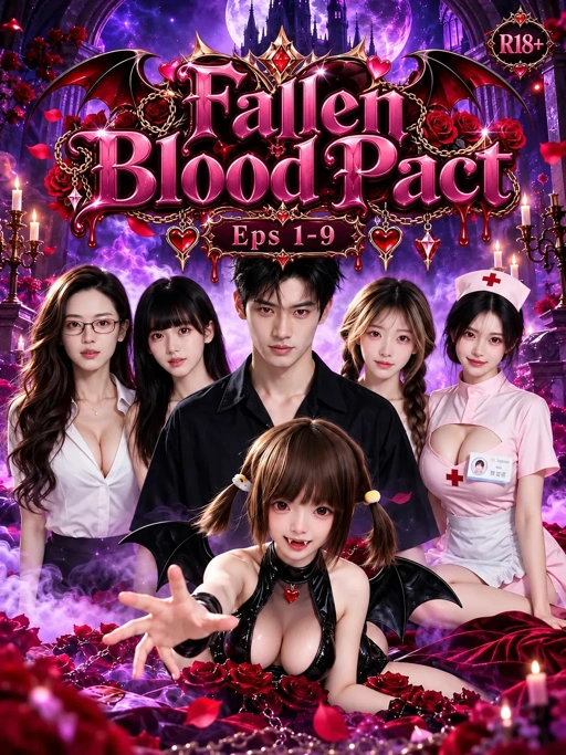 Fallen Blood Pact (Eps 1-9) - 47 Min Fully Uncensored AI R18 Video With English Subtitle (AIAV-342)