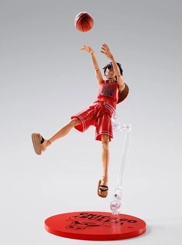 SHF S.H.Figuarts MONKEY.D.LUFFY CHICAGO BULLS ver. - ONE PIECE×NBA By Premium Bandai