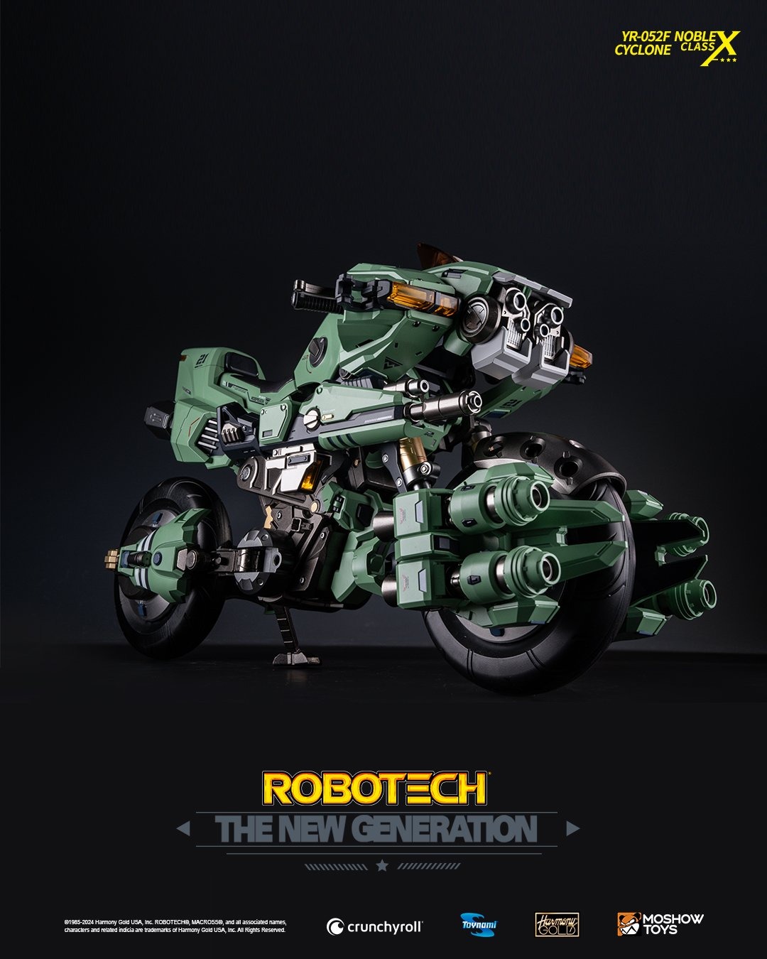 Moshow x Robotech Action Figure MSX003 Mospeada Noble Class with New Generation Whirlwind Motocycle - Kikou Souseiki Mospeada By MOSHOWTOYS
