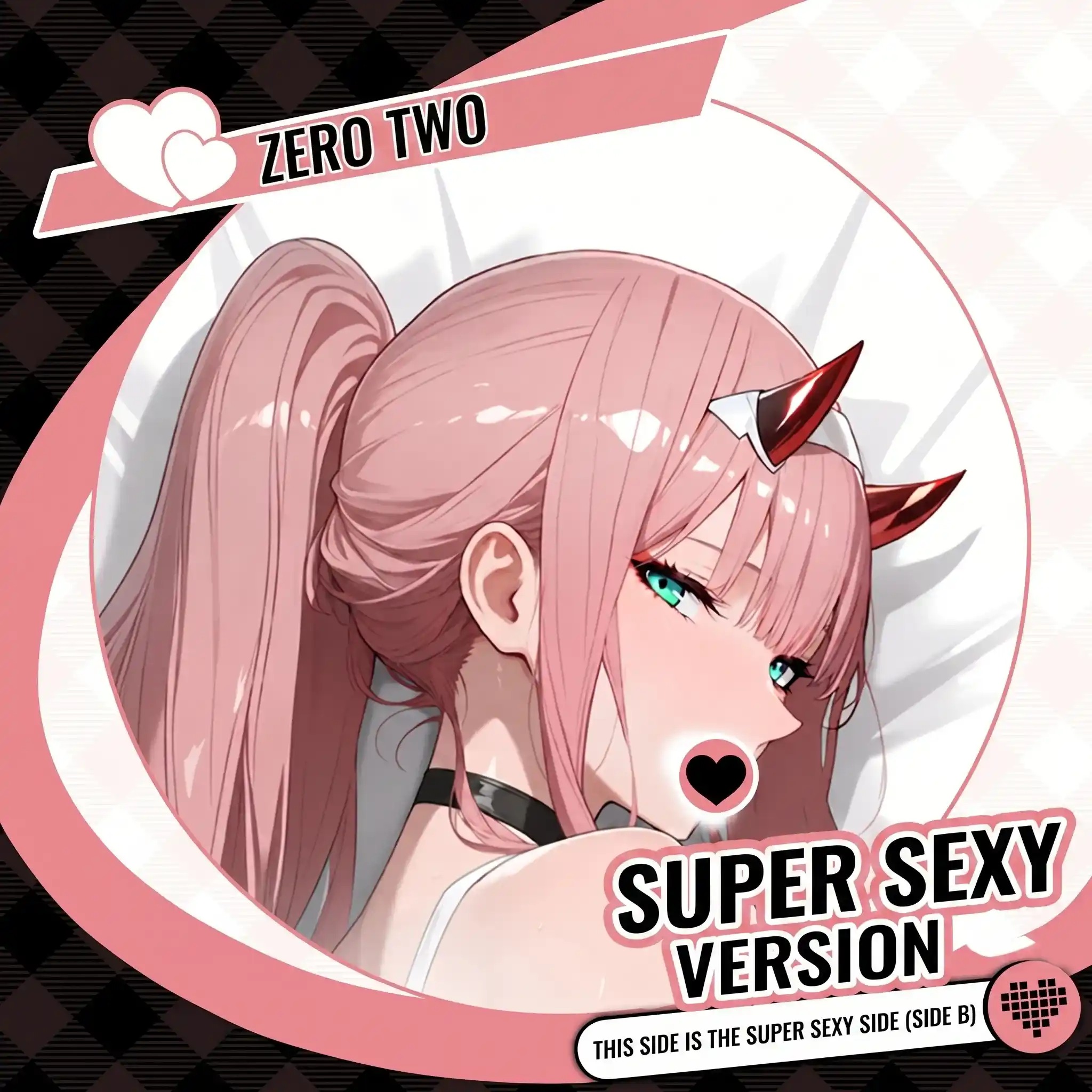 Dakimakura Anime Art Zero Two - Darling In The Franxx Pillow Cover Only Premium Version By Otaku Kingdom