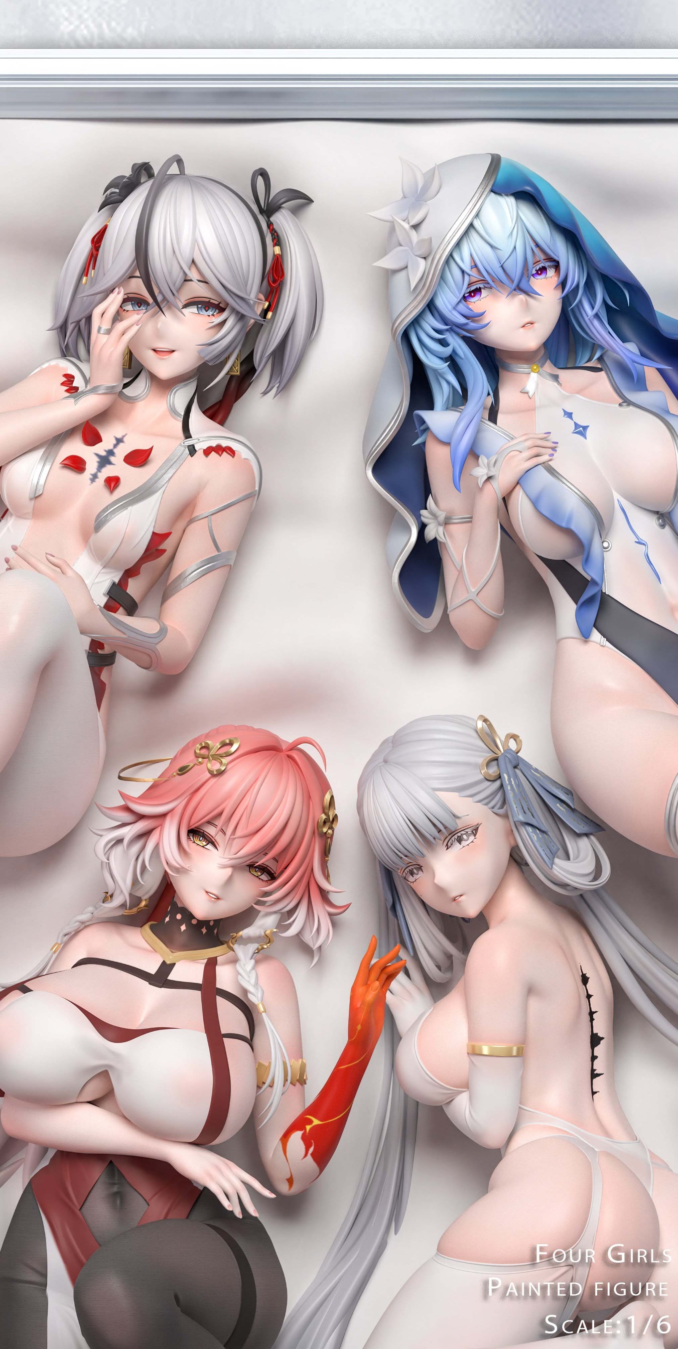 [Cast-Off] [Set Of 4 Girls] [With DLC] Scaled Figure 1/6 Camellya, Shorekeeper, Changli & Jinhsi - Wuthering Waves